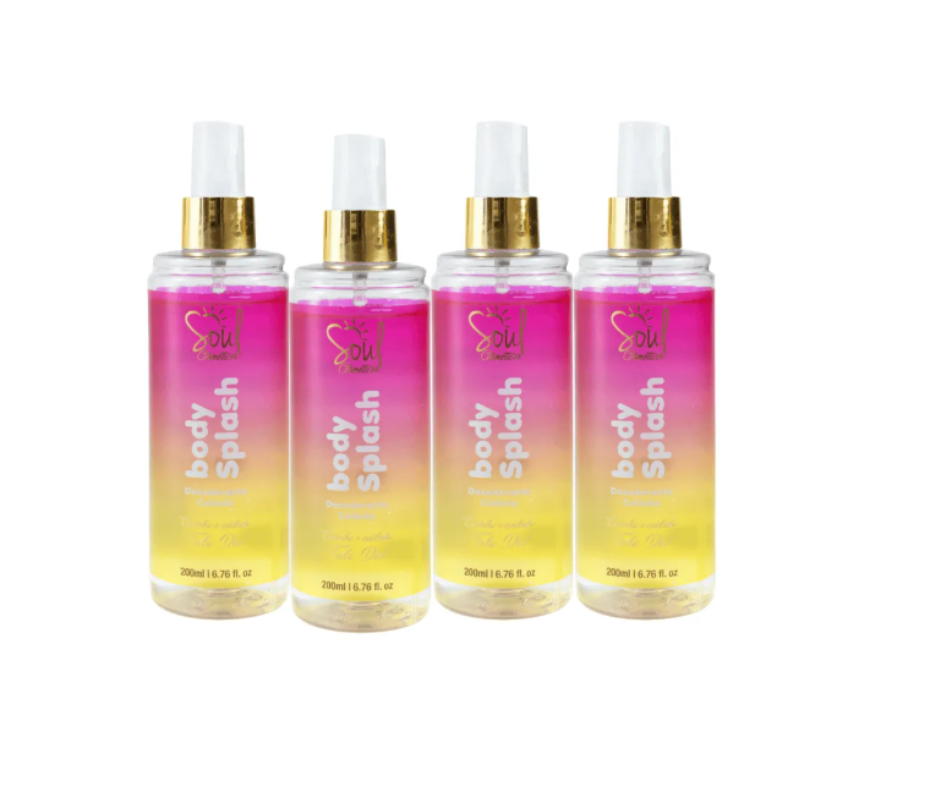 Kit Body Splash Paradox Soul Cosméticos 12un