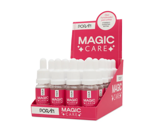 24 UNID. Óleo Fortalecedor para Unhas Magic Care Porán 20ml
