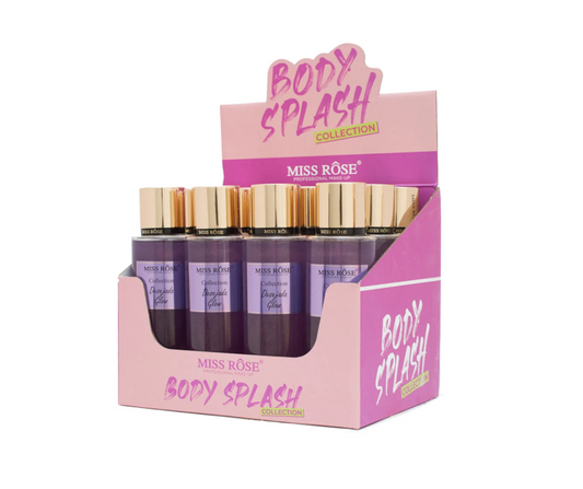 Body Splash Collection Desejada Glow com 12un Miss Rôse 250ml