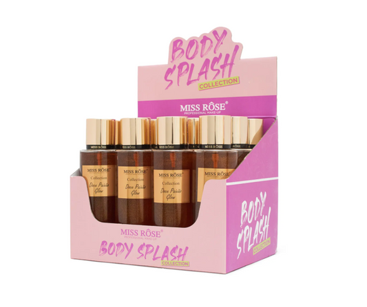 Body Splash Collection Doce Paixão Glow com 12un Miss Rôse 250ml