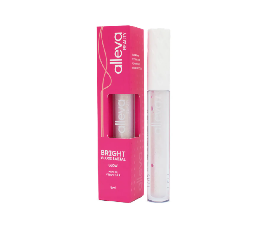 Bright Gloss Labial Glow com 5ml Alleva
