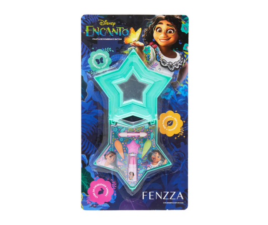 Paleta de Sombras e Batom Infantil Disney Encanto Fenzza Mod.013