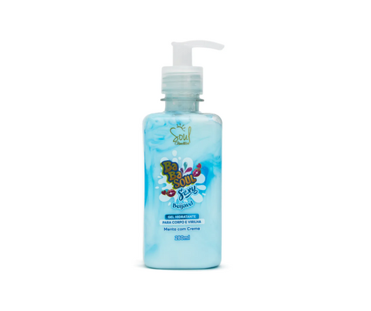 Gel Hidratante de Menta com Creme para o Corpo e Virilha Soul Cosméticos 280ml