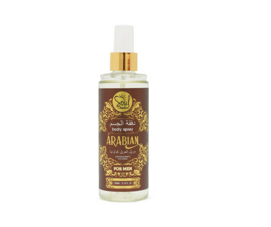 Body Splash Arabian Desodorante Colônia Soul Cosméticos 200ml