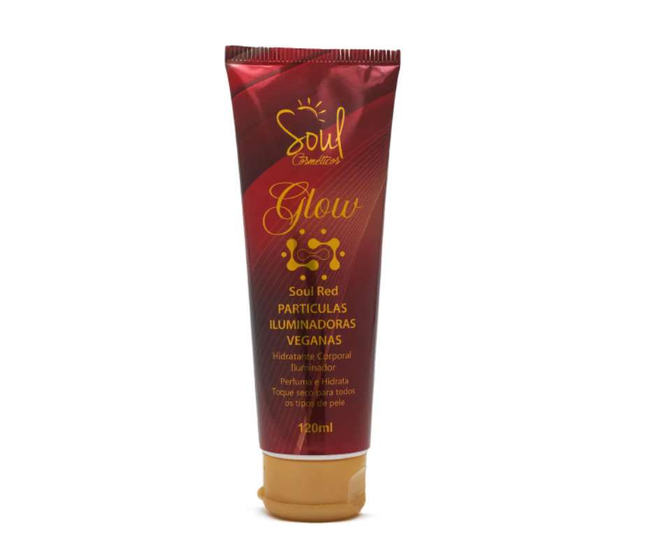 Hidratante Iluminador Glow Red Soul Cosméticos 120ml