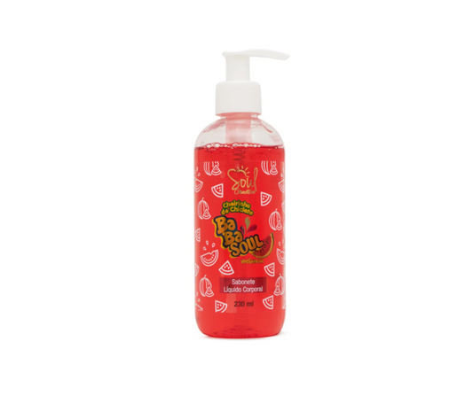 Sabonete Liquido Corporal Cheirinho de Chiclete Melancia Soul Cosméticos 230ml