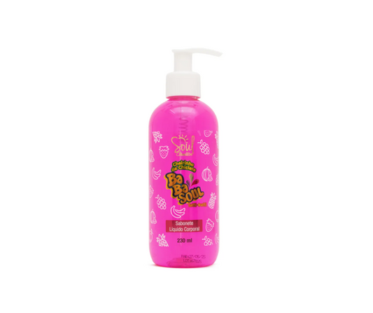 Sabonete Liquido Corporal Cheirinho de Chiclete Tutti-Frutti Soul Cosméticos 230ml