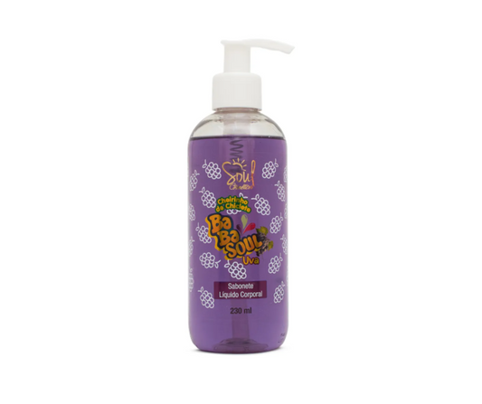 Sabonete Liquido Corporal Cheirinho de Chiclete Uva Soul Cosméticos 230ml