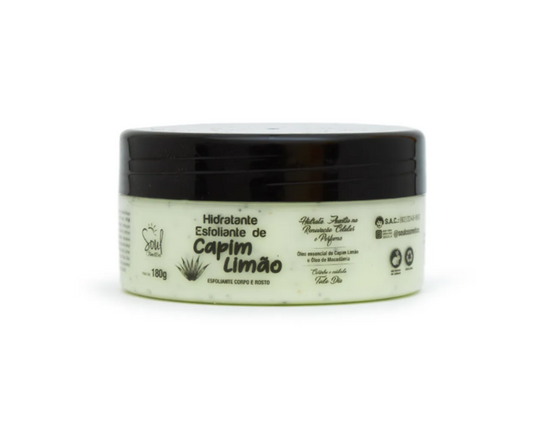 Hidratante Esfoliante de Capim Limão Soul Cosméticos – 180g
