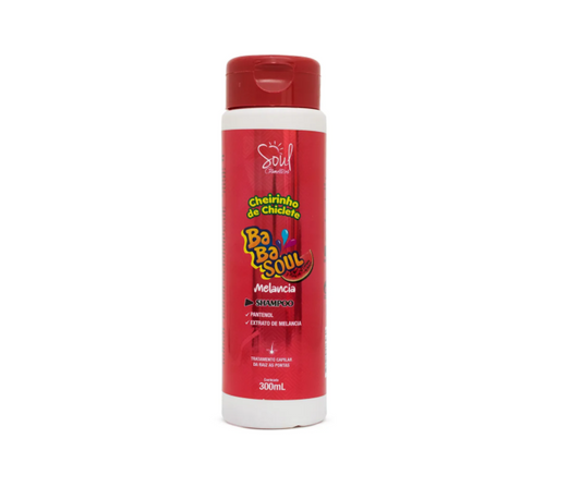 Shampoo Cheirinho de Chiclete Melancia com 300ml Soul Cosméticos