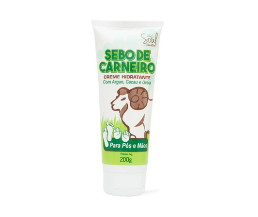 Creme Hidratante Sebo de Carneiro Pés e Mãos Soul Cosméticos 200g